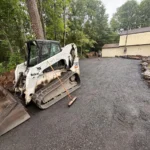 Driveway paver installation project with durable and structured base